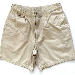 NAUTICA Men’s Pleated Front Shorts Size 34